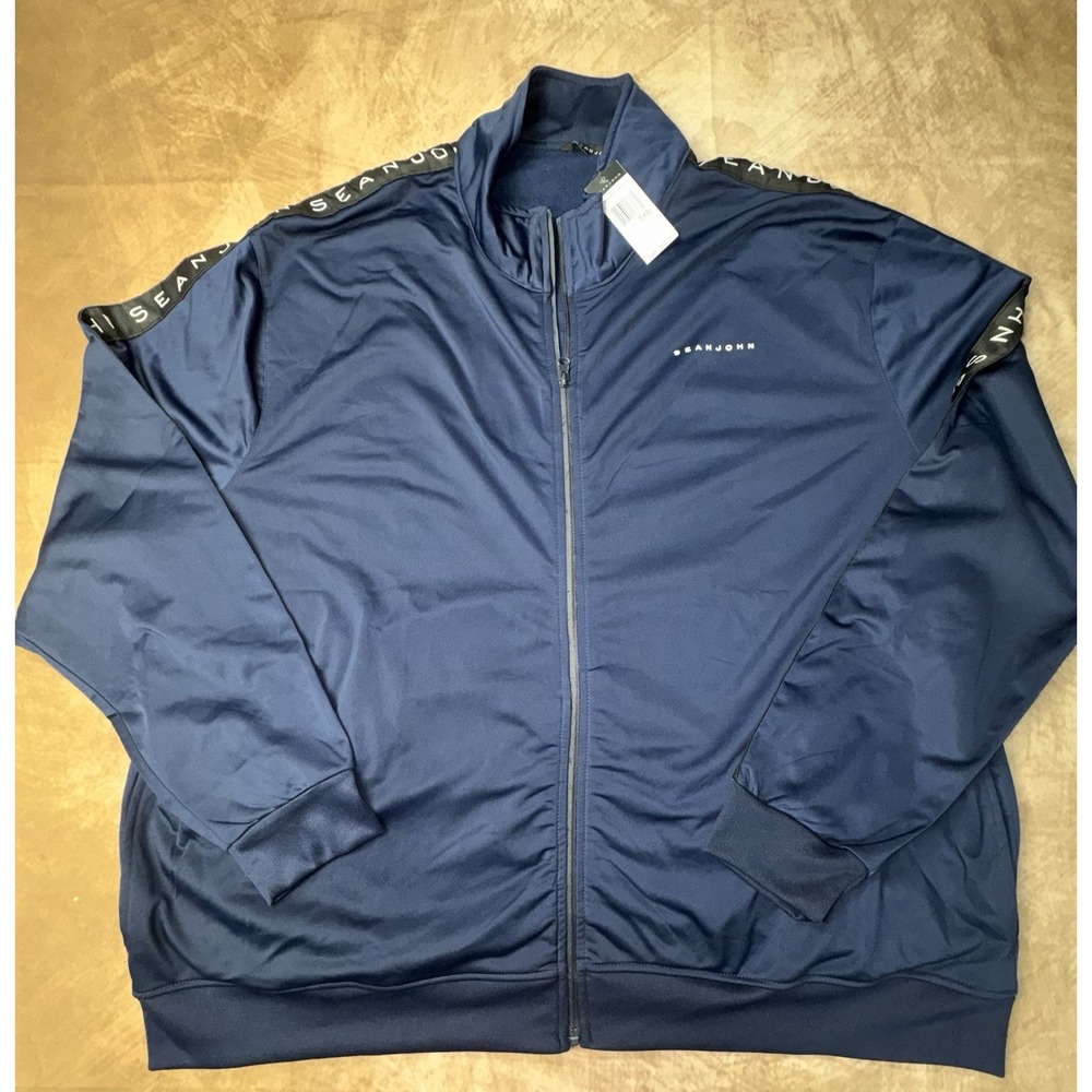 Sean John Navy Blue Mens Full Zip Jacket 5X NWT* See Desc.